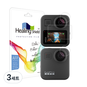 힐링쉴드 고프로 맥스용 올레포빅 카메라보호필름 액정 2매 + 필름 4매, 3세트