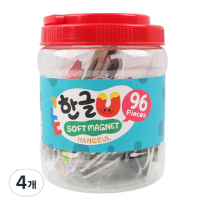 자석나라 소프트 자석글자 한글, 4개, 96피스