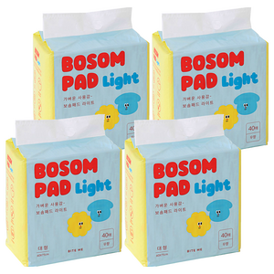 바잇미 보솜 라이트 배변패드 무향, 40개입, 4개
