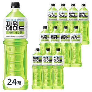 파워에이드 제로 라임향, 1.5L, 24개