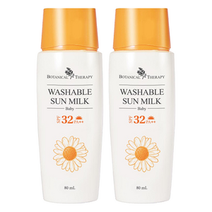 보타니컬테라피 베이비 워셔블 유아 썬밀크 SPF32 PA++, 80ml, 2개