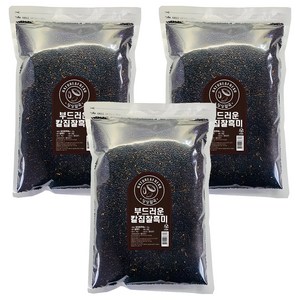 싱싱잡곡 부드러운 칼집 찰흑미, 3kg, 3개