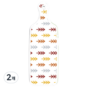 로엠디자인 양면 서빙 도마 보드 채소그린, 소나무화이트, 2개
