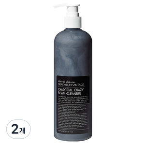 그레이멜린 대용량 크레이지 폼 클렌져 차콜, 500ml, 2개