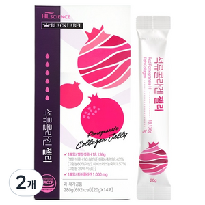 에이치엘사이언스 석류콜라겐 젤리, 280g, 2개