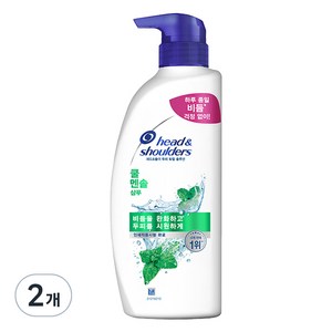 헤드앤숄더 두피 토탈 솔루션 샴푸 쿨 멘솔, 550ml, 2개