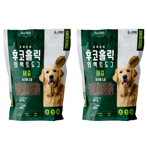 후코홀릭 전연령 도그 동애등에 프리미엄 소프트사료, 다이어트(체중감소), 1kg, 2개