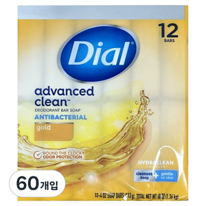 다이알 골드 비누, 113g, 60개입