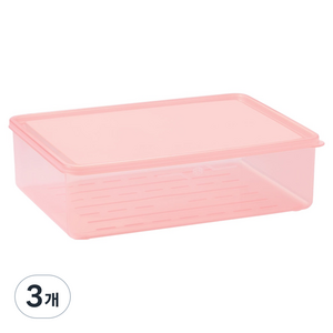 스틸웍스 탱글킷 냉동용기 2.3L 베리핑크, 3개, 1개입