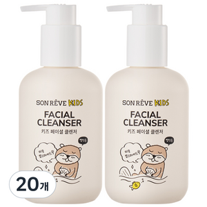 쏭레브 키즈 페이셜 클렌저, 180ml, 20개