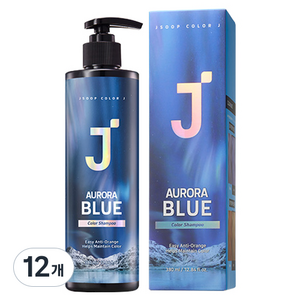제이숲 컬러제이 오로라 보색 샴푸 블루, 380ml, 12개