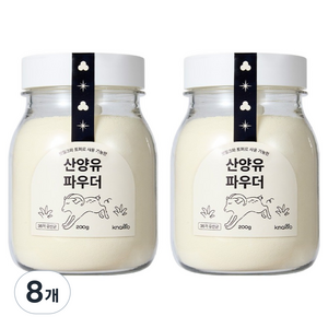 knollo 반려동물 산양유 밀크 설채현 우유 토퍼, 8개, 장건강/유산균, 200g