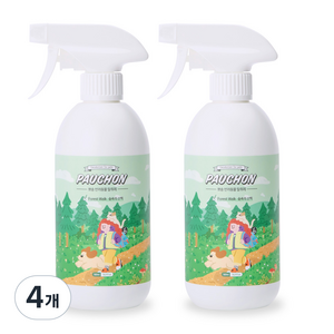 뽀숑 반려동물 숲속의 산책 탈취제, 500ml, 4개