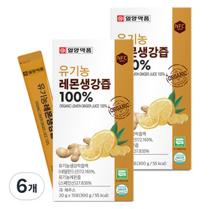 일양약품 유기농 레몬생강즙 100%, 20g, 90개