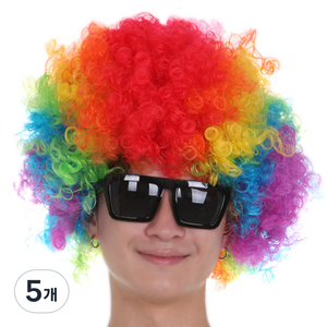 파티공구 점보 파티 가발, 혼합, 5개