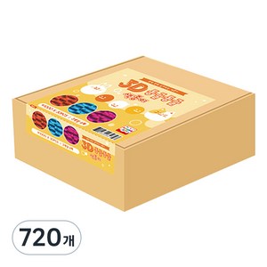 영아트 3D 동글동글 색종이, 3색, 720개