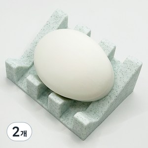바코젤 논슬립 실리콘 비누받침, 마블, 2개