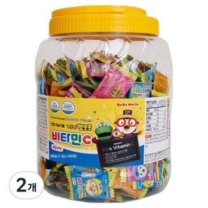 베베모린 뽀로로 비타민C 300p, 300정, 2개