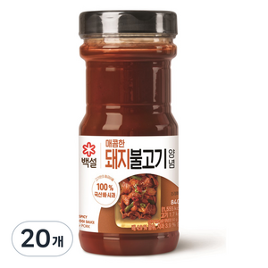 백설 돼지 불고기 양념, 840g, 20개