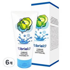 디보트브리엘 유아용 양배추 모이스처 수딩젤, 160ml, 6개