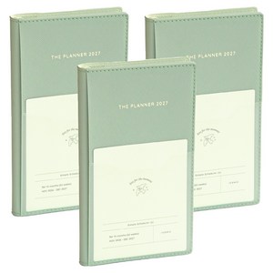 아이코닉 2027 더 플래너 S 위클리 다이어리 스케줄러, 03 CREAM MINT, 3개