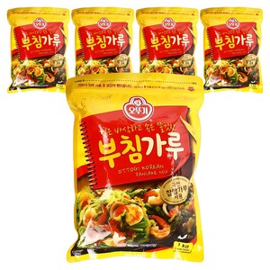 오뚜기 부침가루, 1kg, 5개