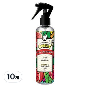 스멜리 룸앤패브릭 섬유탈취제 리얼 그레이프프룻, 250ml, 10개
