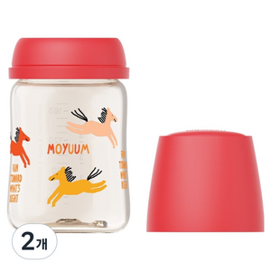 모윰 3세대 PPSU 올인원 젖병 노꼭지 드림포니, 썬레드, 2개, 170ml