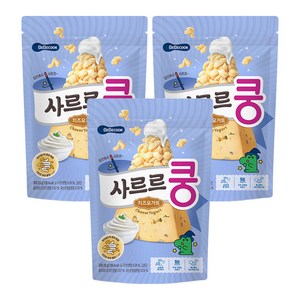 베베쿡 사르르쿵 과자, 치즈요거트맛, 23g, 3개