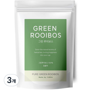 유리아 그린 루이보스 삼각 티백, 1.2g, 50개입, 3개
