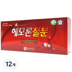 종근당건강 헤모론철분, 60정, 12개