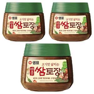 샘표 고기맛 살리는 매콤 쌈토장, 450g, 3개