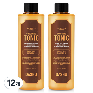 다슈 클래식 스타일 그루밍 토닉 헤어 왁스, 310ml, 12개