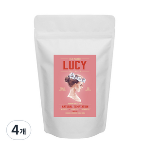 LUCY 스트로베리티 티백, 1g, 30개입, 4개