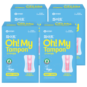 화이트 오 마이 탐폰, 레귤러, 12개입, 4개
