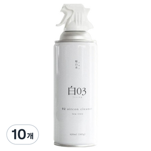 순백수 에어컨 클리너, 420ml, 10개