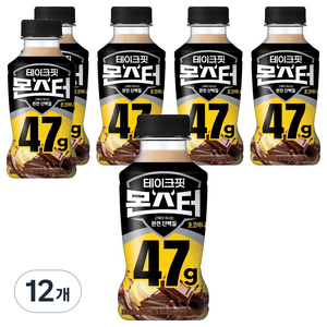 테이크핏 몬스터 근육이 마시는 단백질 초코바나나맛, 350ml, 12개