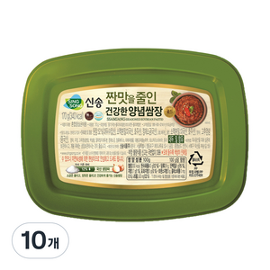 신송 짠맛을 줄인 건강한 양념쌈장, 170g, 10개