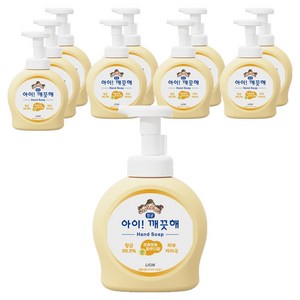 아이깨끗해 항균 폼 핸드솝 순 보송보송 파우더향, 490ml, 10개