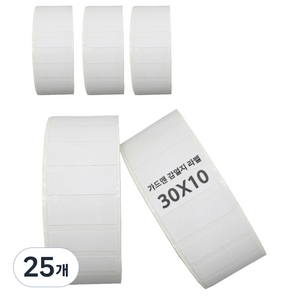 가드맨 감열지 롤라벨 3000p, 25개