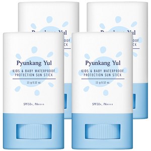 편강율 키즈앤베이비 워터프루프 프로텍션 선스틱 SPF50+ PA++++, 15g, 4개