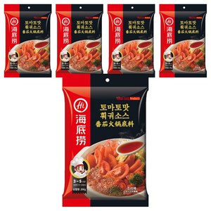 하이디라오 토마토맛 훠궈 소스, 5개, 200g