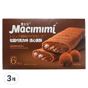마치미미 부드러운 트러플 초콜릿 크리스피, 100g, 3개