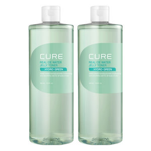 김정문알로에 라센스 큐어 리알로에 워터 젤리 토너, 500ml, 2개