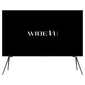 와이드뷰 4K UHD QLED 와이드아트뷰 더베이직 블랙 이젤스탠드 구글 스마트 TV, 254cm(100인치), EKW1001QA, 거치대형, 방문설치