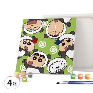 아이러브페인팅 짱구 그리기 DIY PAINTING, 짱구와 판다 친구들, 4개