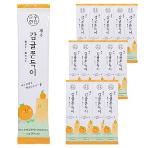 순수한집 제주 감귤 쫀득이, 25g, 15개
