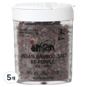 Insan 9회 자죽염 고체, 20g, 5개