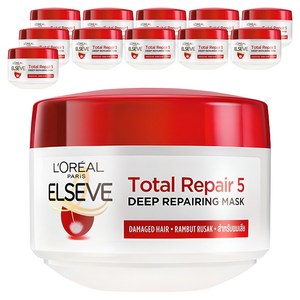 로레알파리 토탈 리페어 5 리페어링 헤어마스크, 12개, 200ml