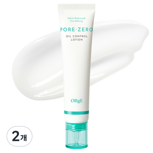 OBge 포어 제로 오일 컨트롤 로션, 70ml, 2개